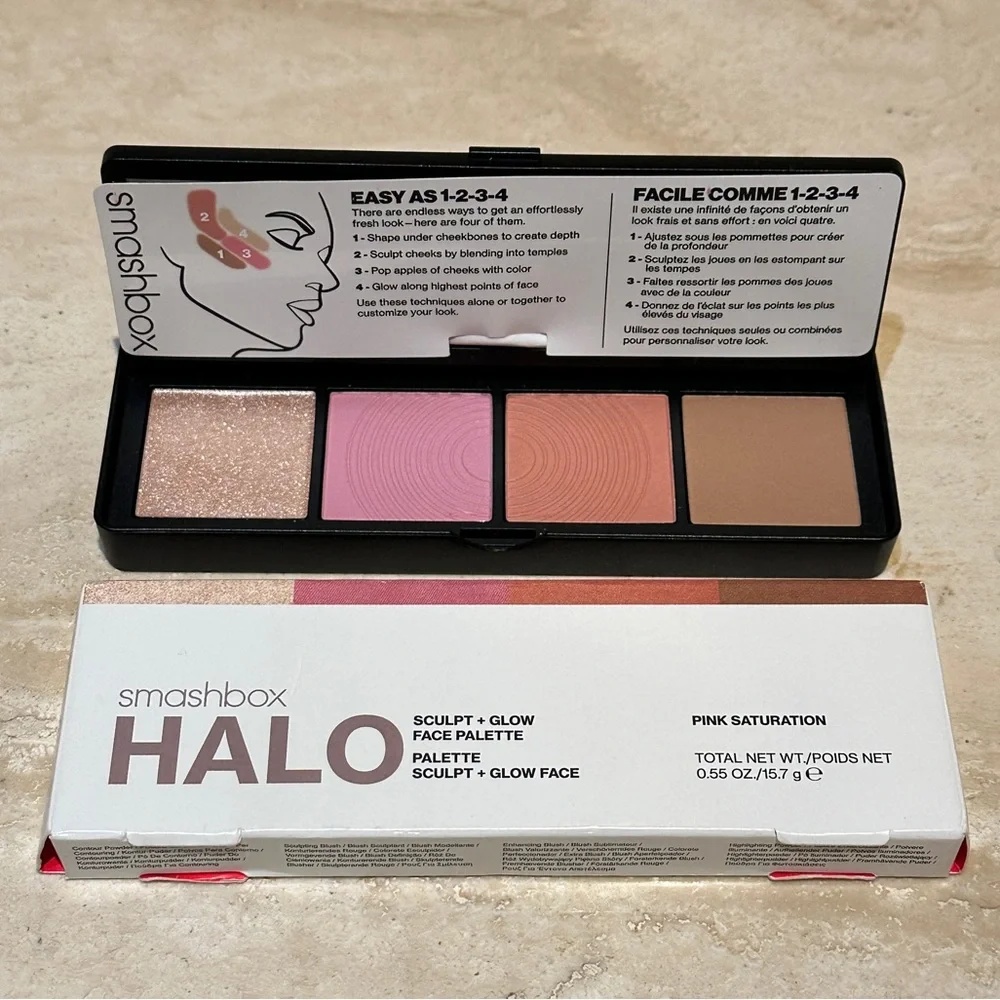 Halo Sculpt + Glow Face Palette With Vitamin E - Pink Saturation